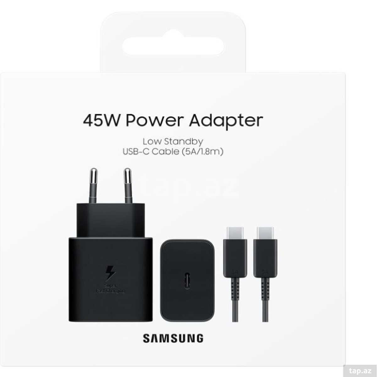Samsung 45W Charger+Cable Black EPT4511XBEGRU
