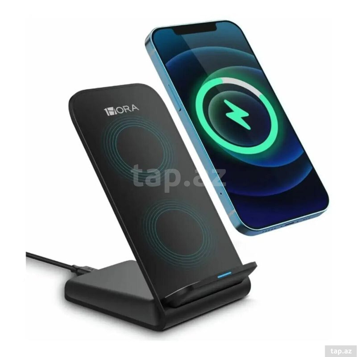 1HORA 15W Wireless Charger Stand Dual GAR157 Black