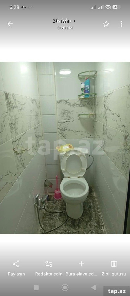 3-otaqlı mənzil kirayə verilir, 8-ci mkr., 48 m²