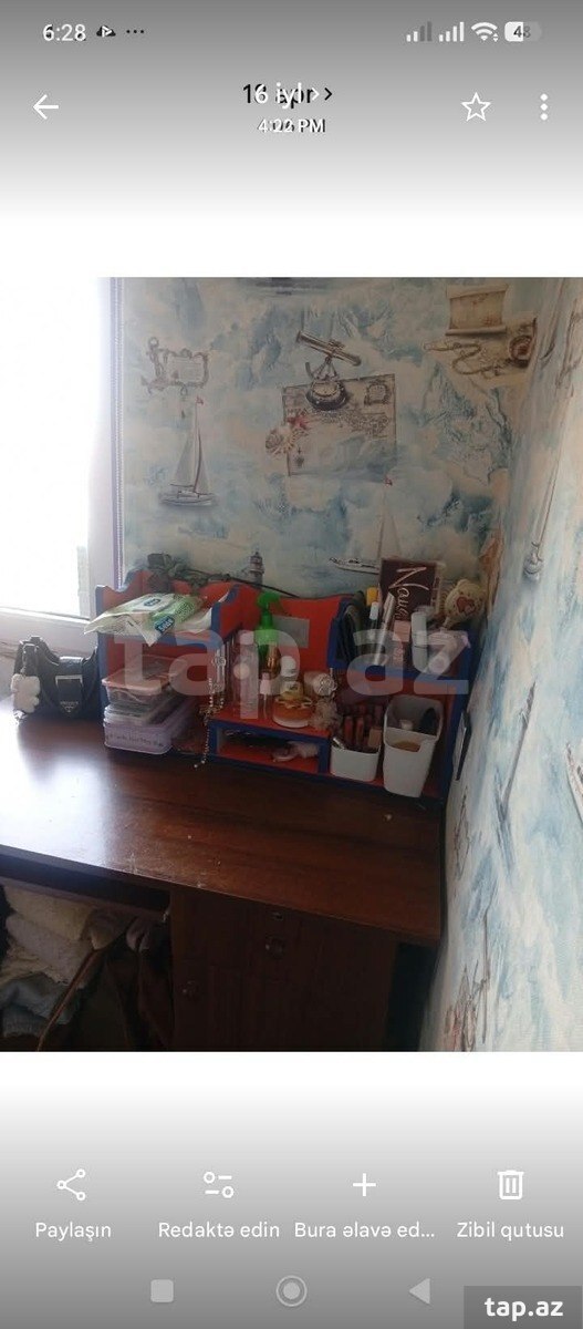 3-otaqlı mənzil kirayə verilir, 8-ci mkr., 48 m²