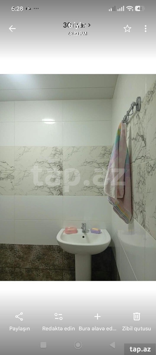 3-otaqlı mənzil kirayə verilir, 8-ci mkr., 48 m²
