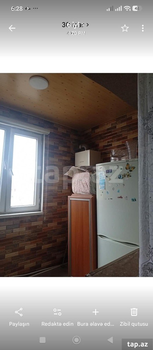 3-otaqlı mənzil kirayə verilir, 8-ci mkr., 48 m²