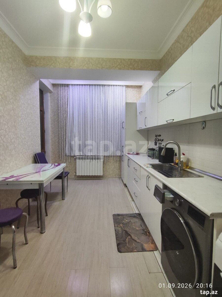 3-otaqlı yeni tikili kirayə verilir, Binəqədi qəs., 90 m²