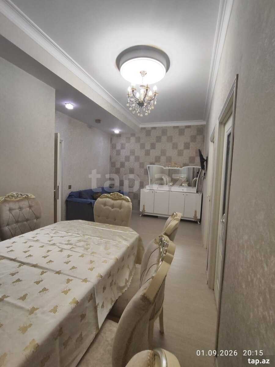 3-otaqlı yeni tikili kirayə verilir, Binəqədi qəs., 90 m²