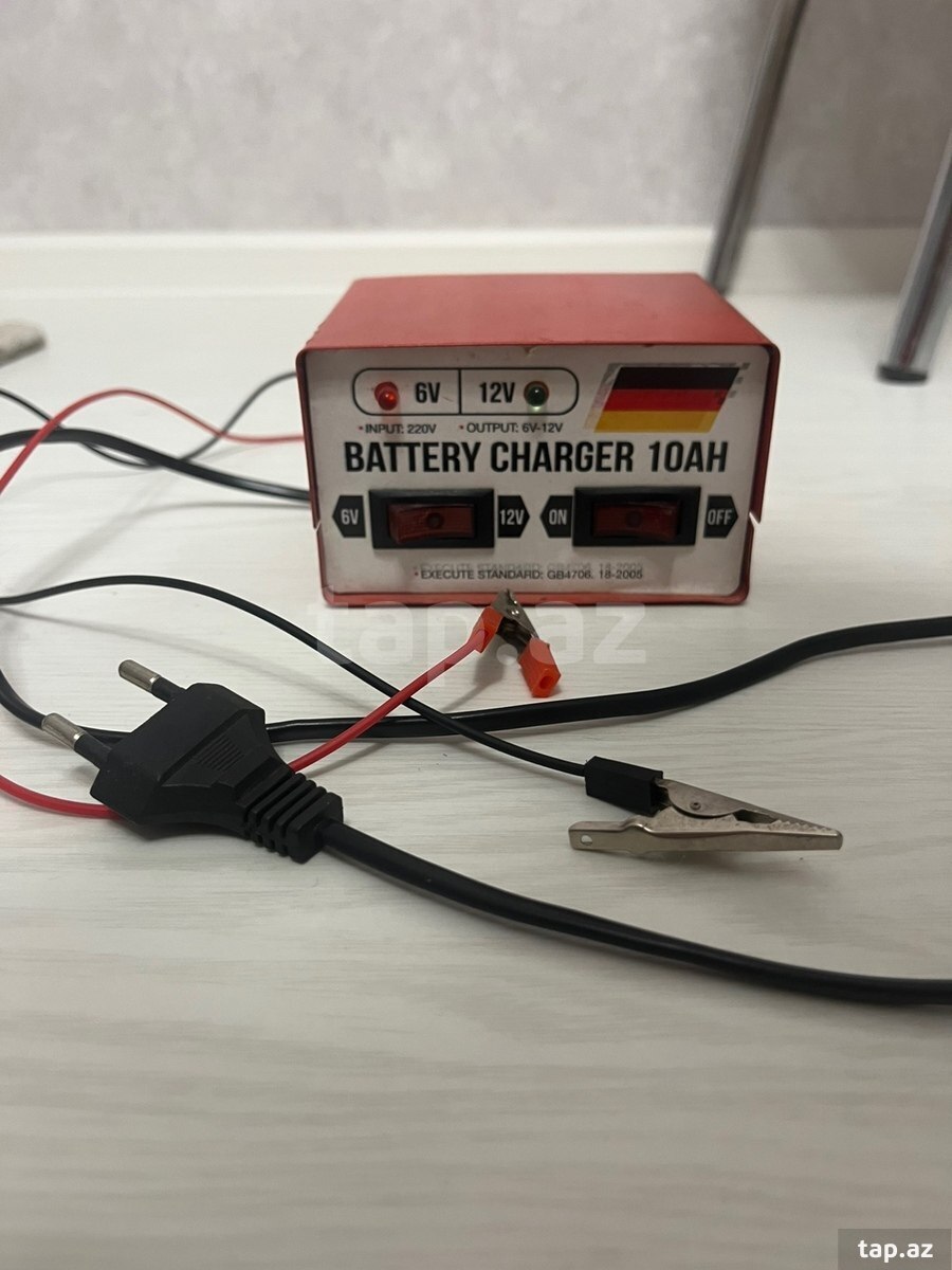 6V / 12V Akkumulyator Şarj Cihazı – 10A