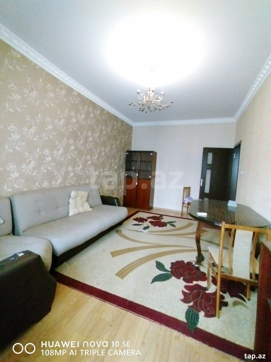 2-otaqlı mənzil kirayə verilir, General Əliağa Şixlinski küç., 65 m²