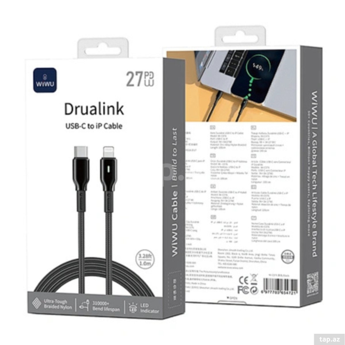 Wiwu - Drualink 27W Type-C - Lighting 54721