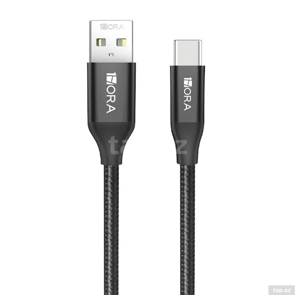 1HORA Cable USB To Type C 2.4A 1M CAB249 Black