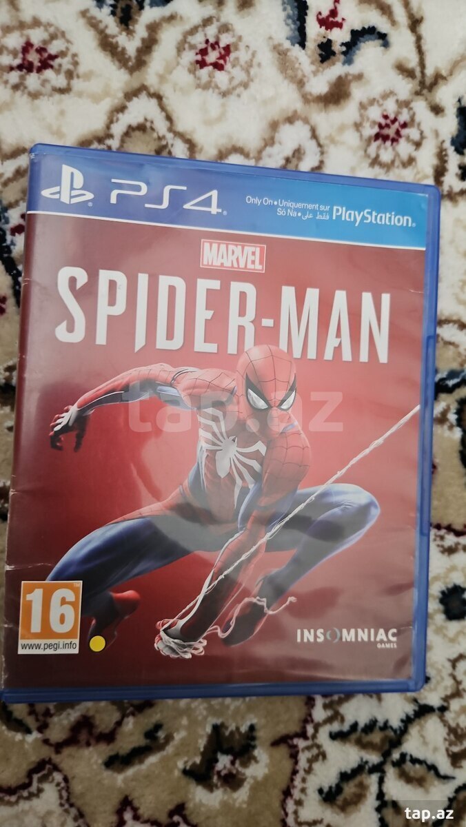 PS4 üçün Spiderman oyun diski