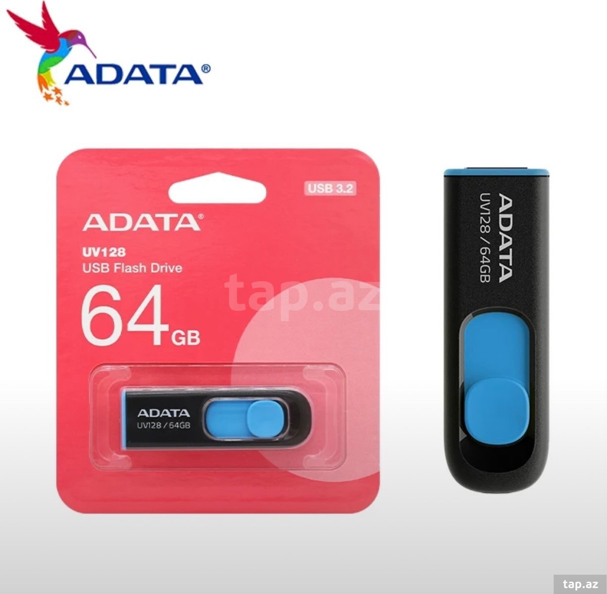 USB flaş kartı ADATA UV128 64GB