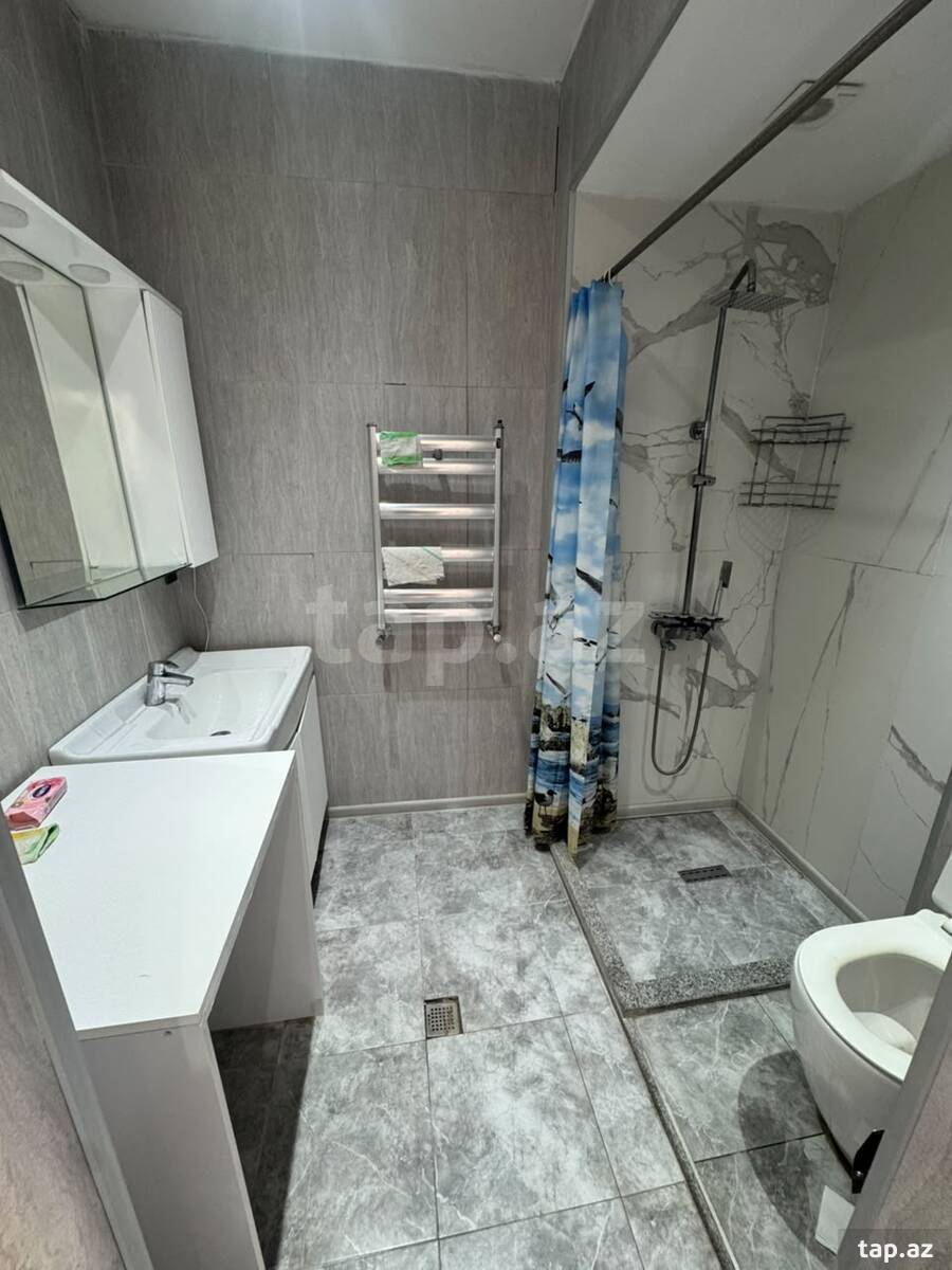 1-otaqlı mənzil kirayə verilir, Sahil m., 42 m²