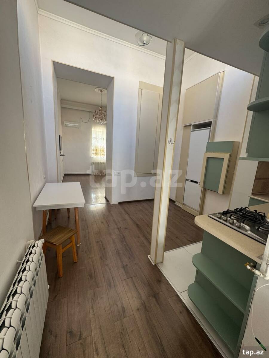 1-otaqlı mənzil kirayə verilir, Sahil m., 42 m²