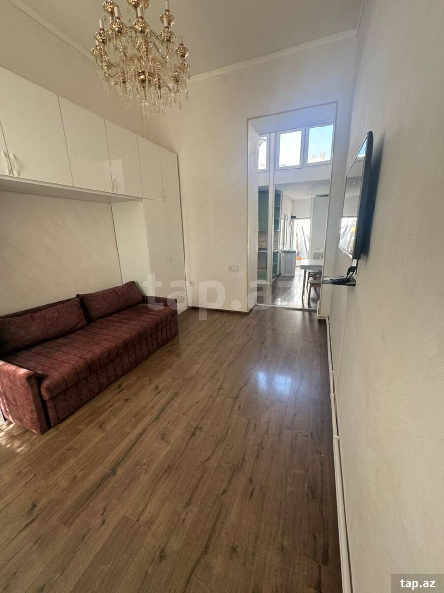 1-otaqlı mənzil kirayə verilir, Sahil m., 42 m²