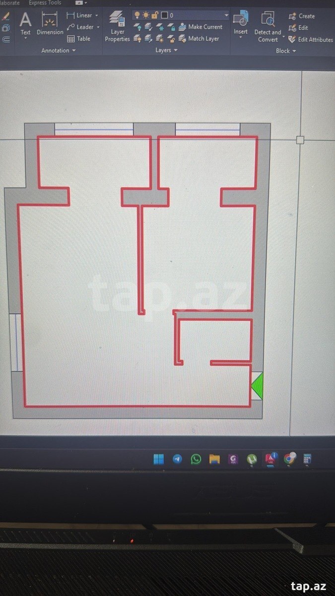 2-otaqlı mənzil, Ə.Cəmil küç., 44 m²