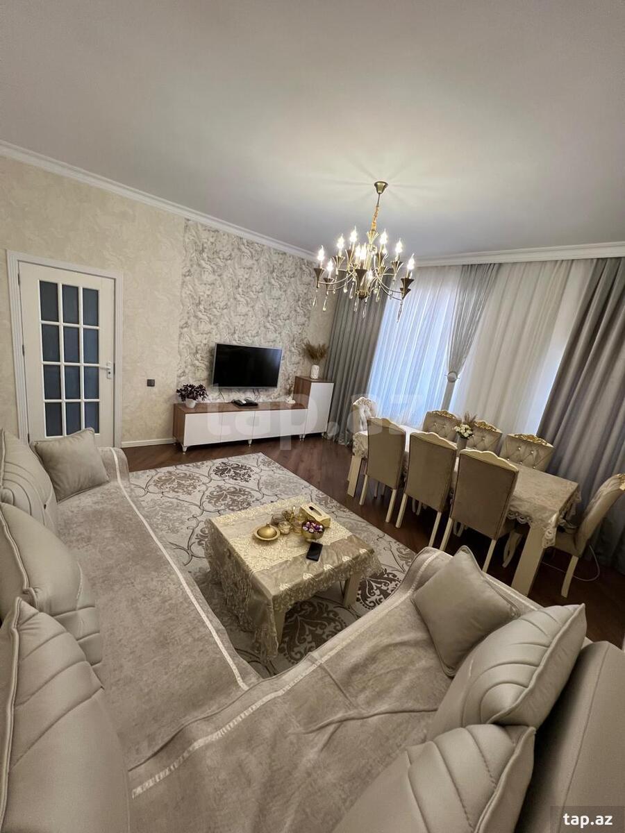 3-otaqlı yeni tikili, Həzi Aslanov m., 107 m²