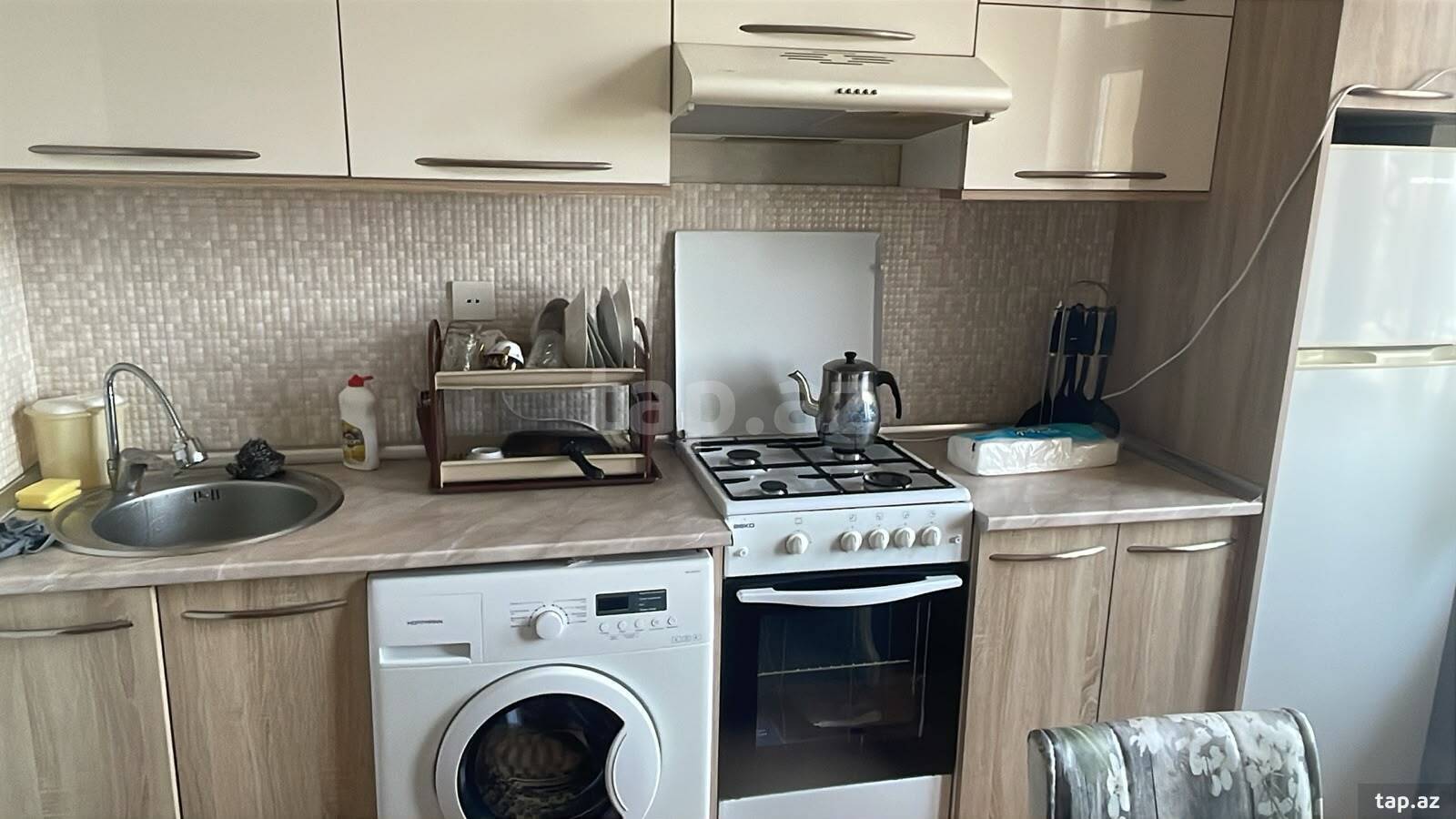 1-otaqlı yeni tikili kirayə verilir, Avtovağzal m., 50 m²
