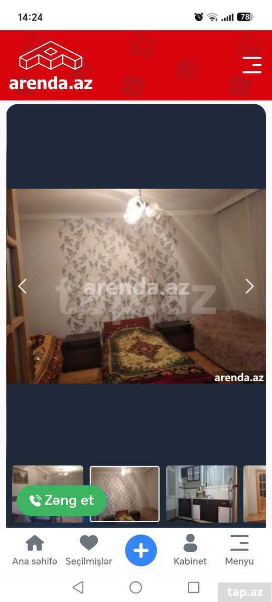 4-otaqlı mənzil kirayə verilir, Yasamal r., 64 m²
