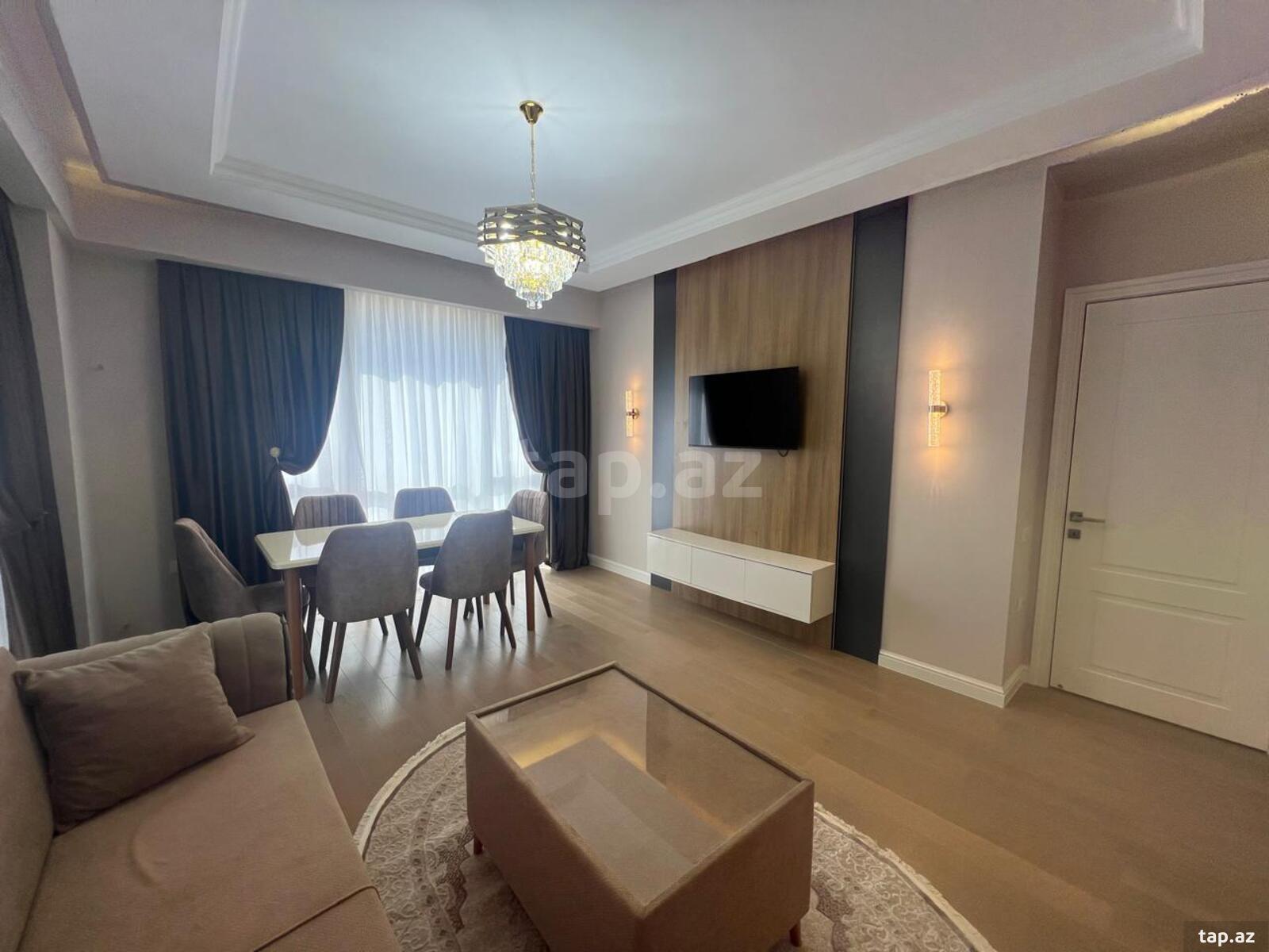 3-otaqlı yeni tikili kirayə verilir, N.Nərimanov m., 85 m²