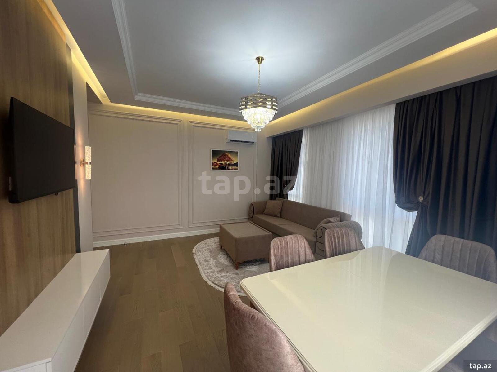 3-otaqlı yeni tikili kirayə verilir, N.Nərimanov m., 85 m²