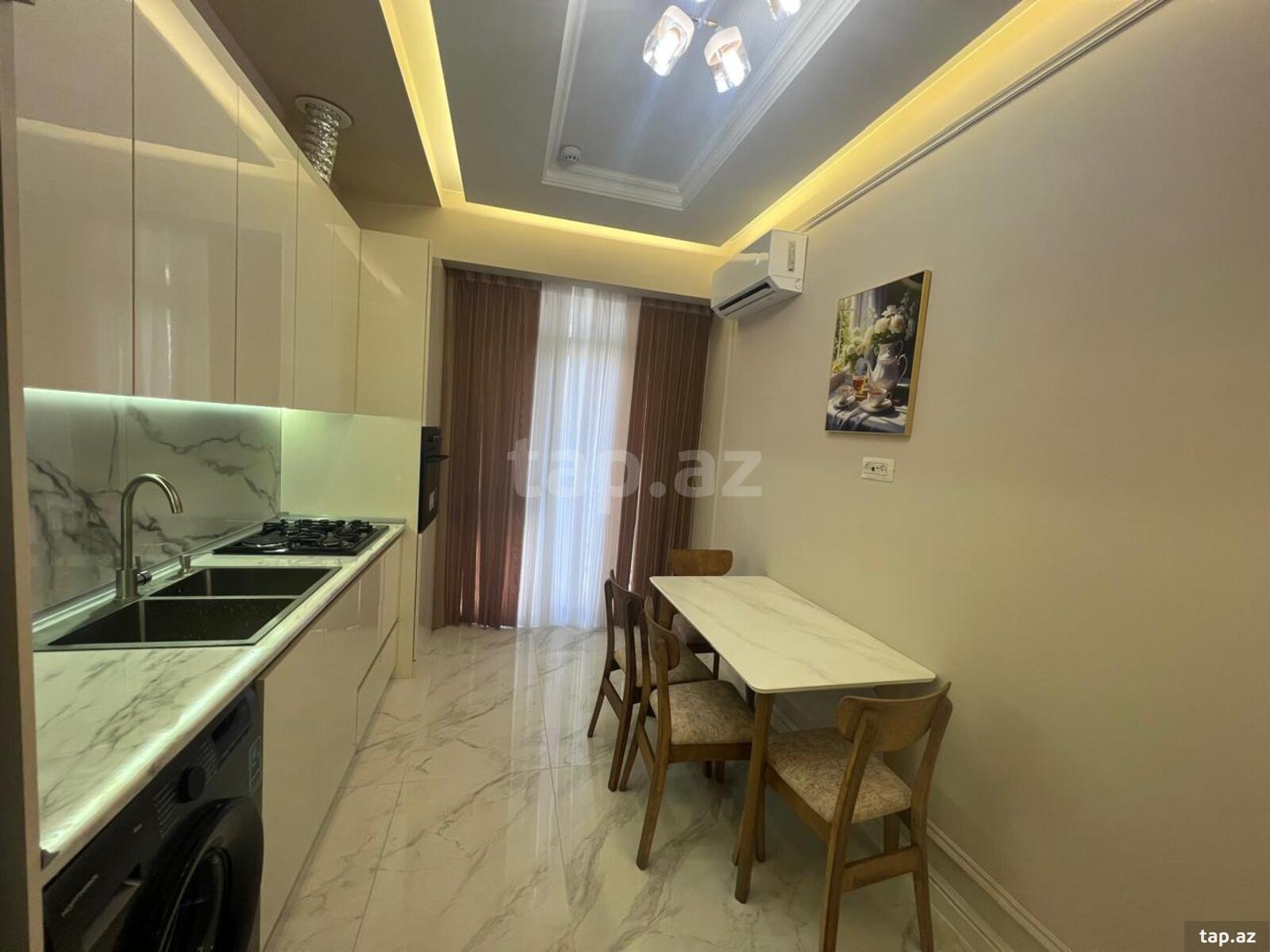 3-otaqlı yeni tikili kirayə verilir, N.Nərimanov m., 85 m²