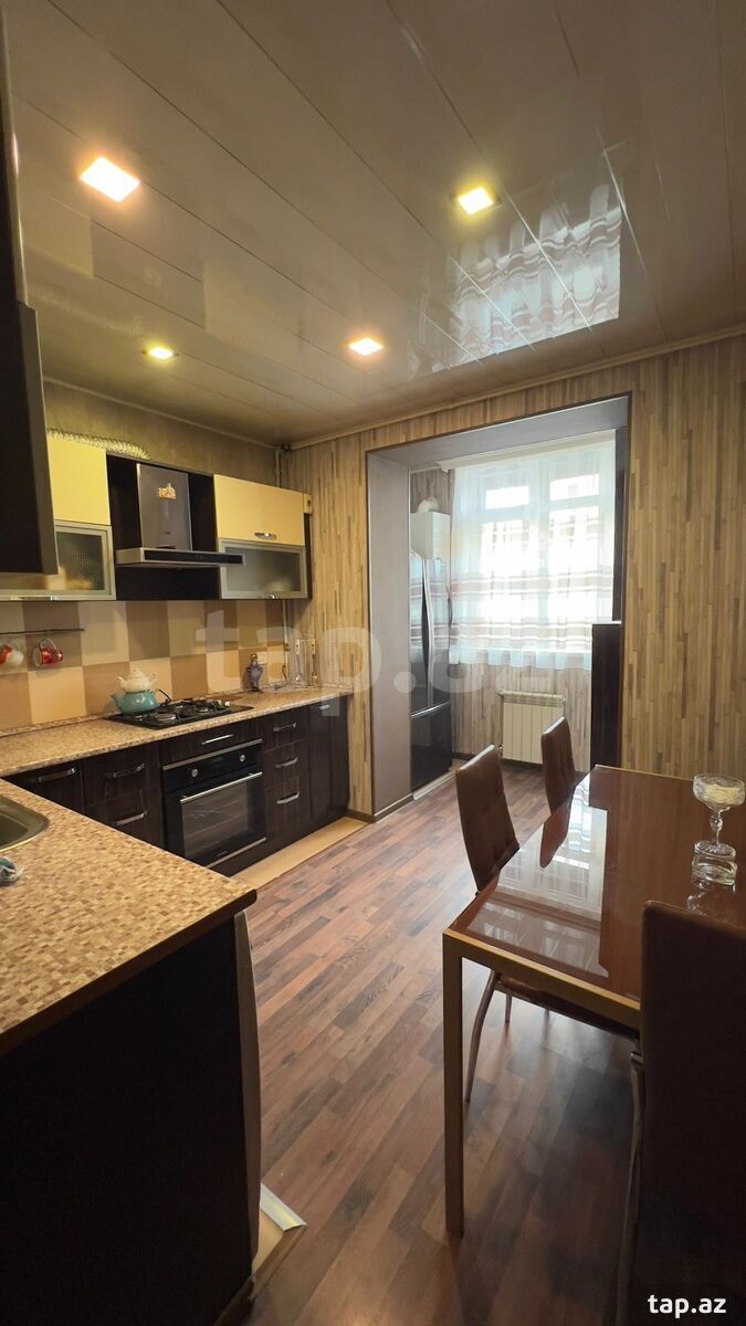 3-otaqlı yeni tikili kirayə verilir, N.Nərimanov m., 96 m²