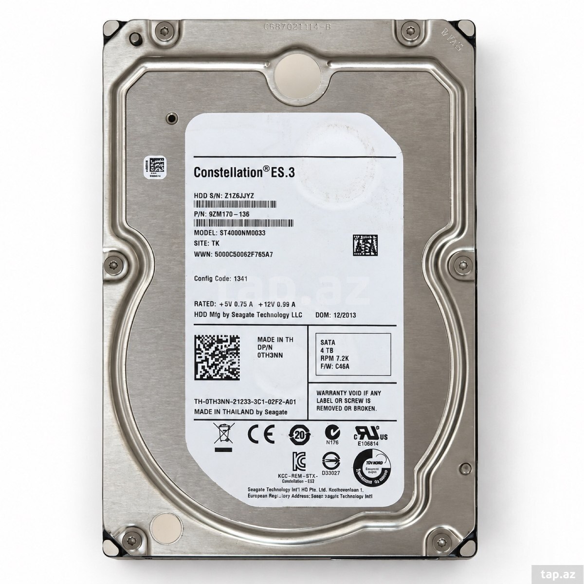 HDD, Seagate Constellation ES.3 4TB