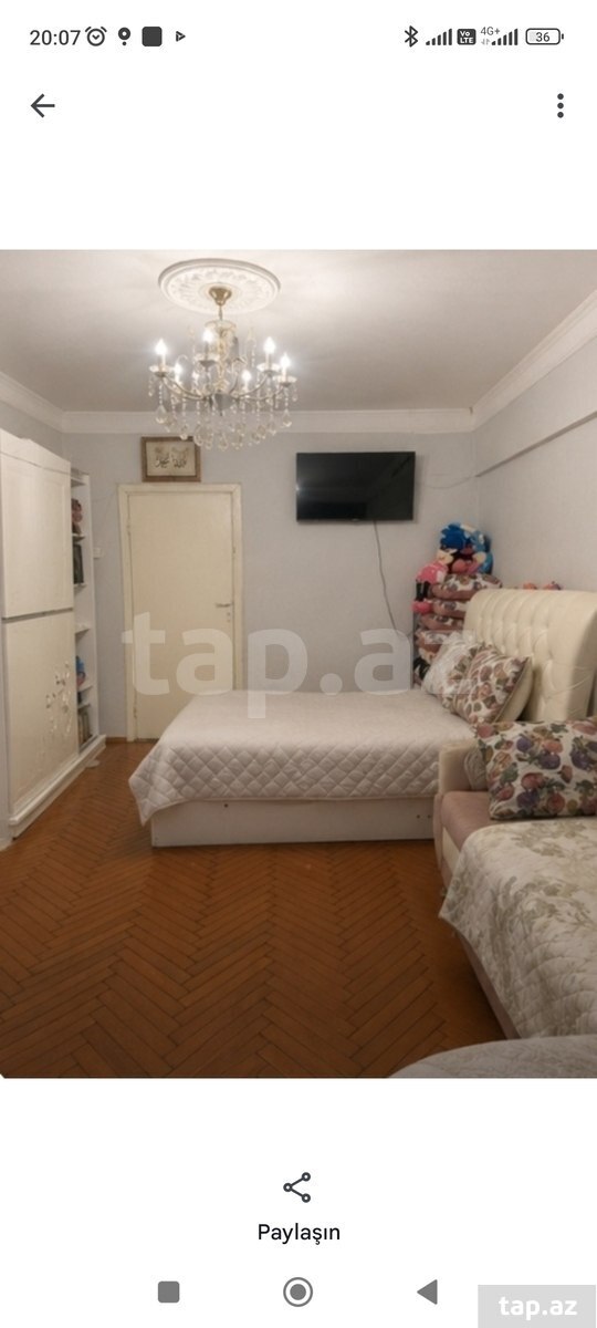 1-otaqlı mənzil kirayə verilir, Binəqədi r., 32 m²
