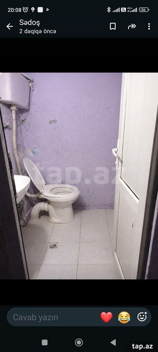 1-otaqlı mənzil kirayə verilir, Binəqədi r., 32 m²