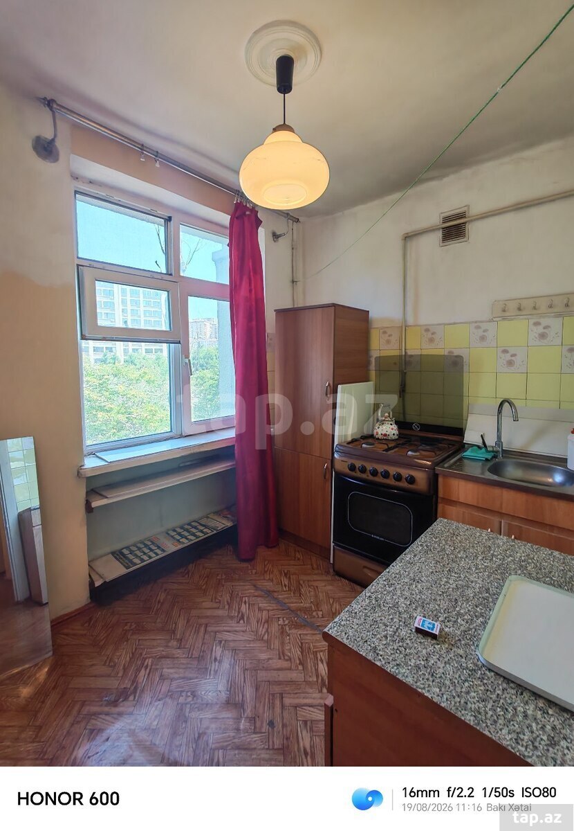 1-otaqlı mənzil kirayə verilir, Xətai r., 40 m²