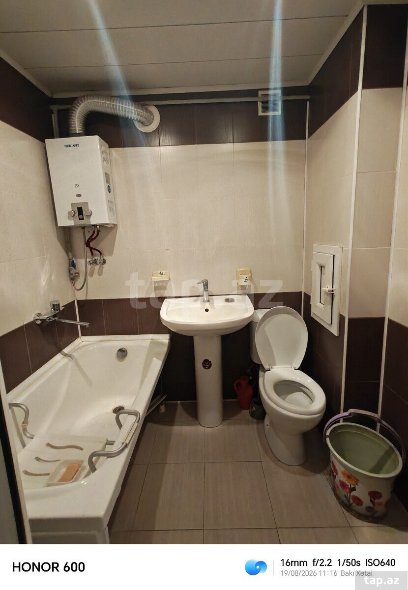 1-otaqlı mənzil kirayə verilir, Xətai r., 40 m²