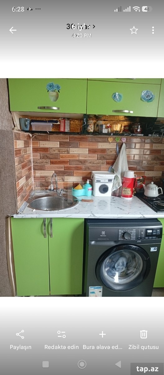 3-otaqlı mənzil kirayə verilir, 8-ci mkr., 48 m²