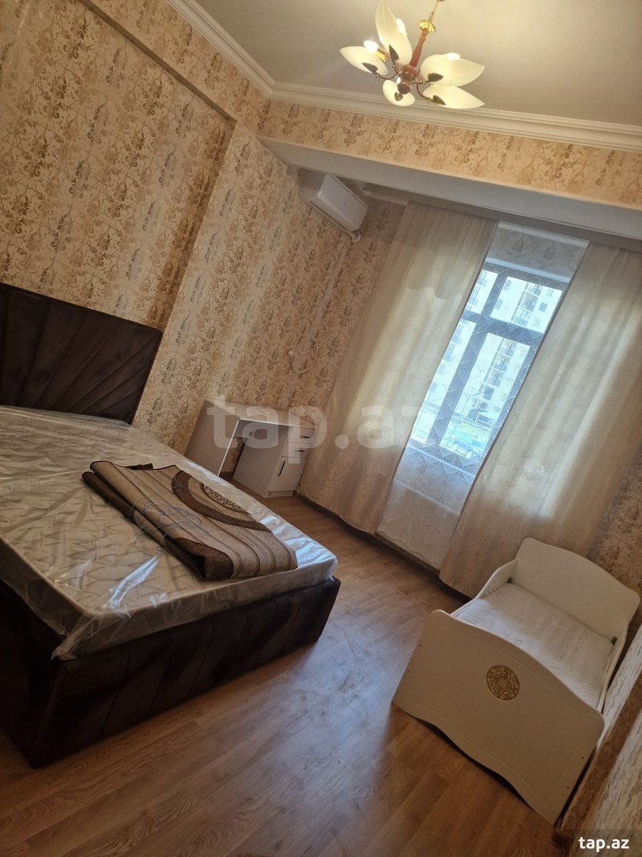 2-otaqlı yeni tikili kirayə verilir, Bayıl qəs., 70 m²