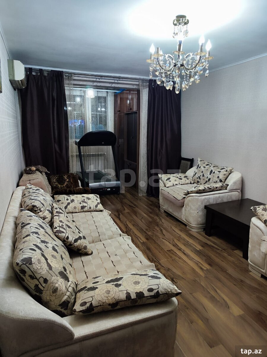 4-otaqlı mənzil kirayə verilir, Nərimanov r., 75 m²