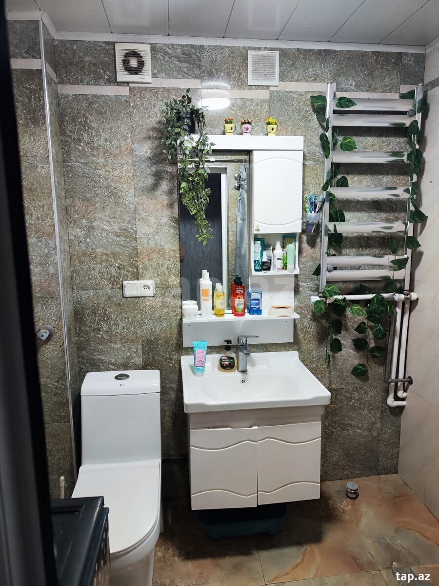 4-otaqlı mənzil kirayə verilir, Nərimanov r., 75 m²