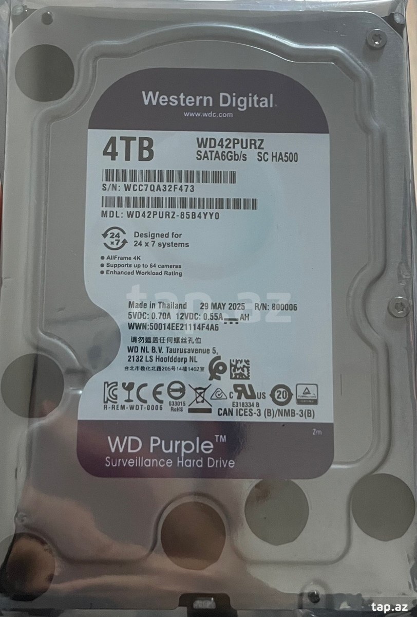 Western Digital Purple 4TB HDD