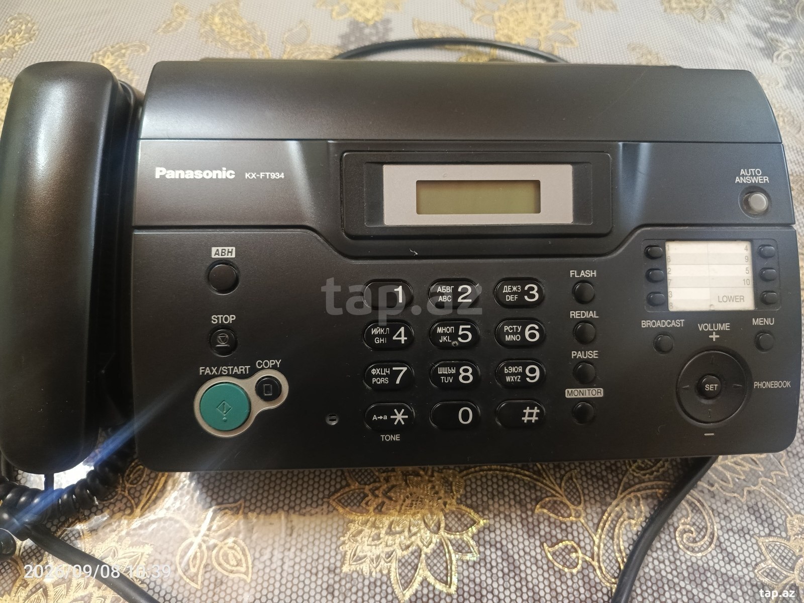 Fax aparatı Panasonic KX-FT934