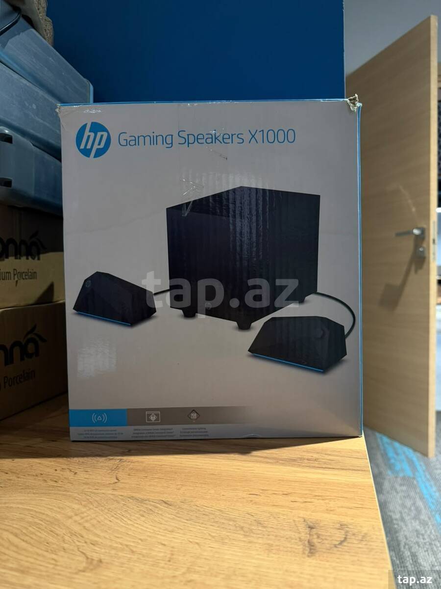 HP Gaming Speakers X1000 – 2.1 RGB Gaming Səs Sistemi