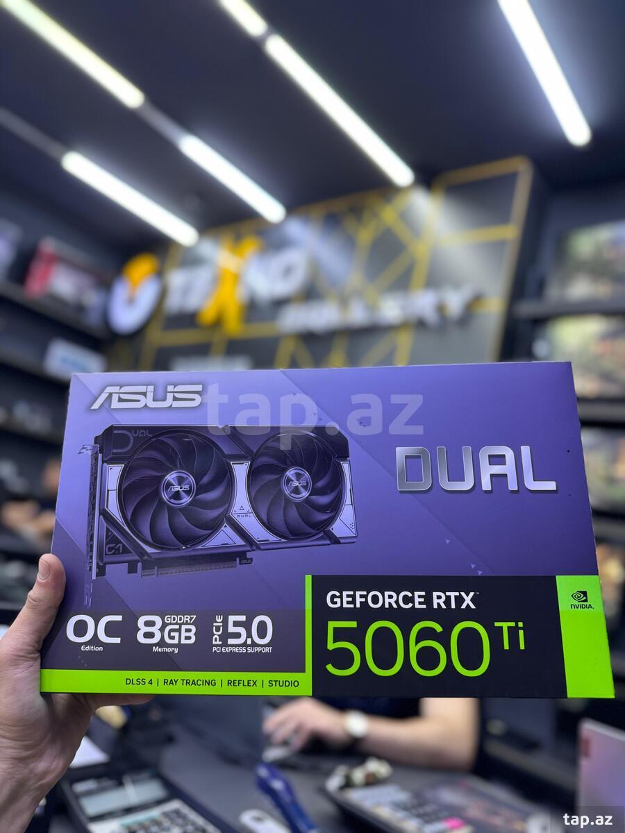 ASUS Dual GeForce RTX 5060 Ti 8GB GDDR7 128-bit Videokart