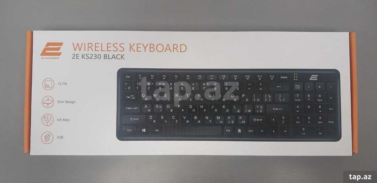 2E Keyboard KS230 WL Black (2E-KS230WB)