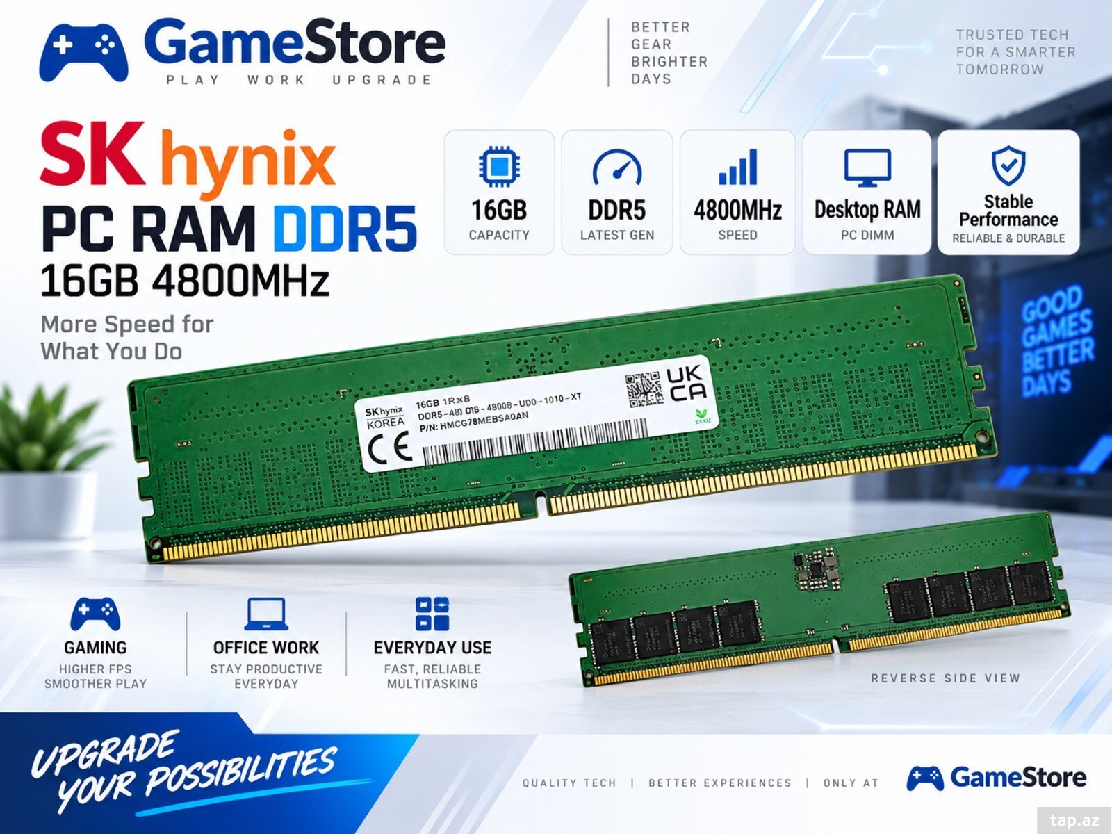 SK hynix DDR5 16GB 4800MHz PC RAM