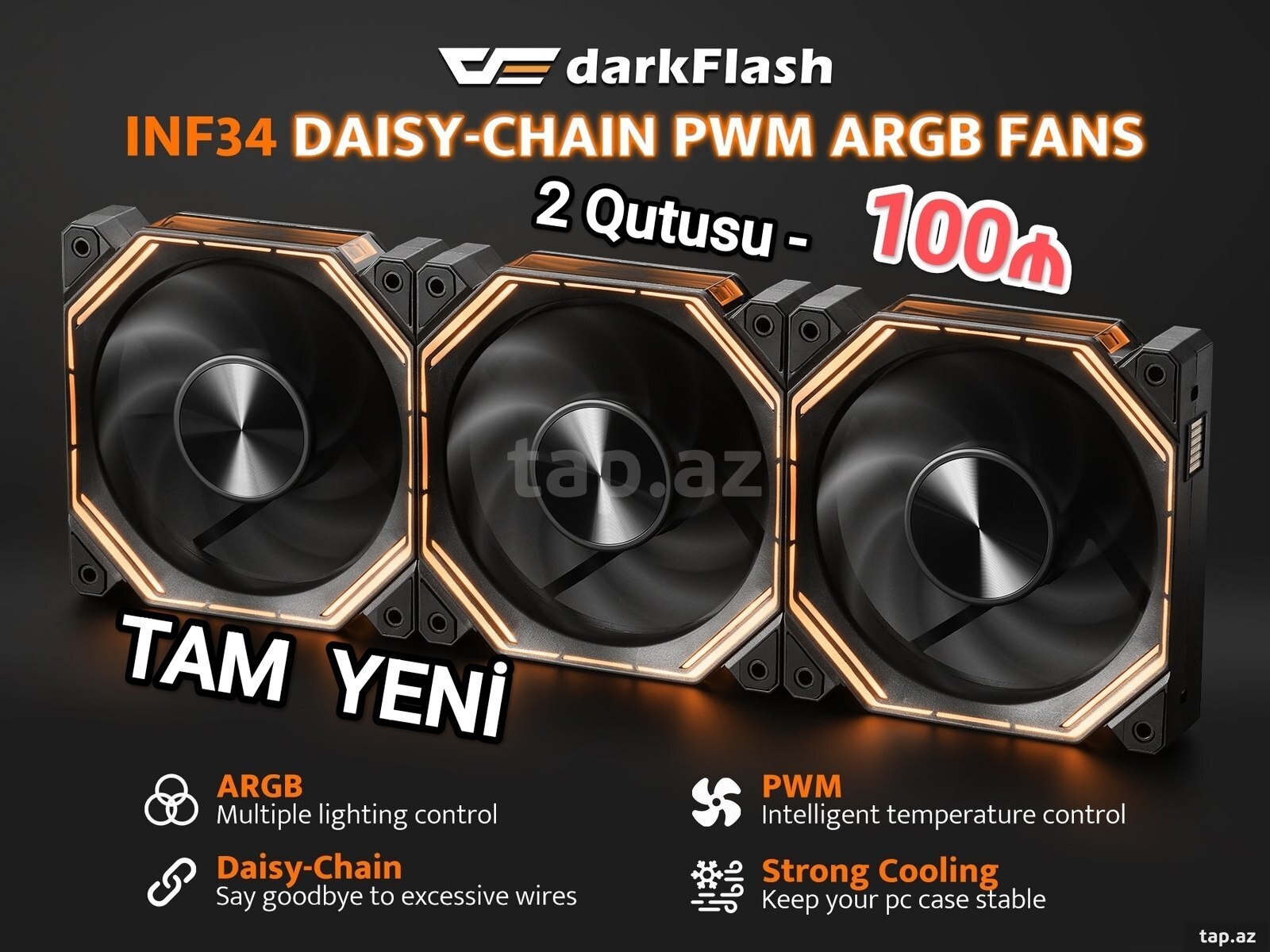 Uni-Fan 3x 120MM ARGB BLACK