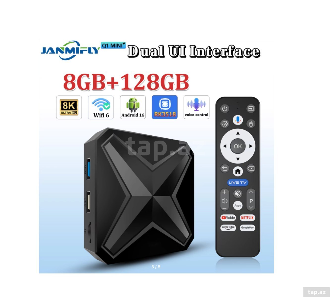 Smart TV Box Q1MINI 128GB/8GB 2026