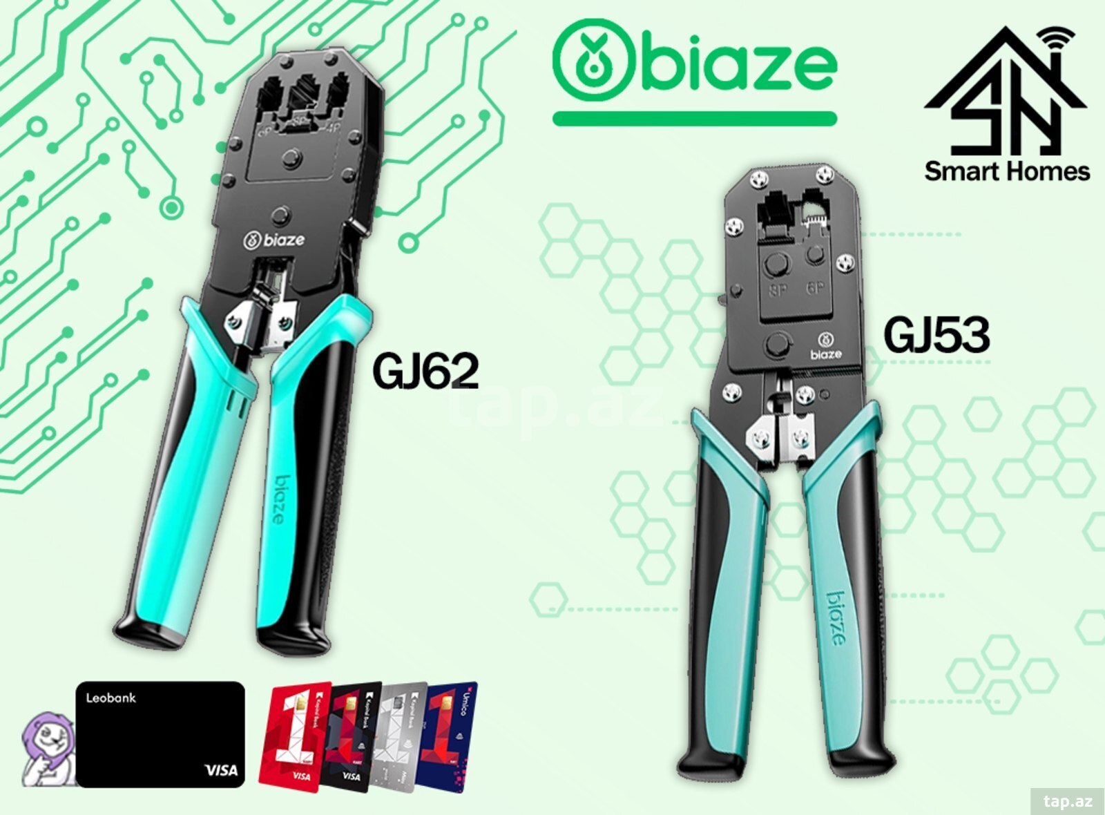 Biaze GJ53, GJ62 çoxfunksiyalı krimperlər
