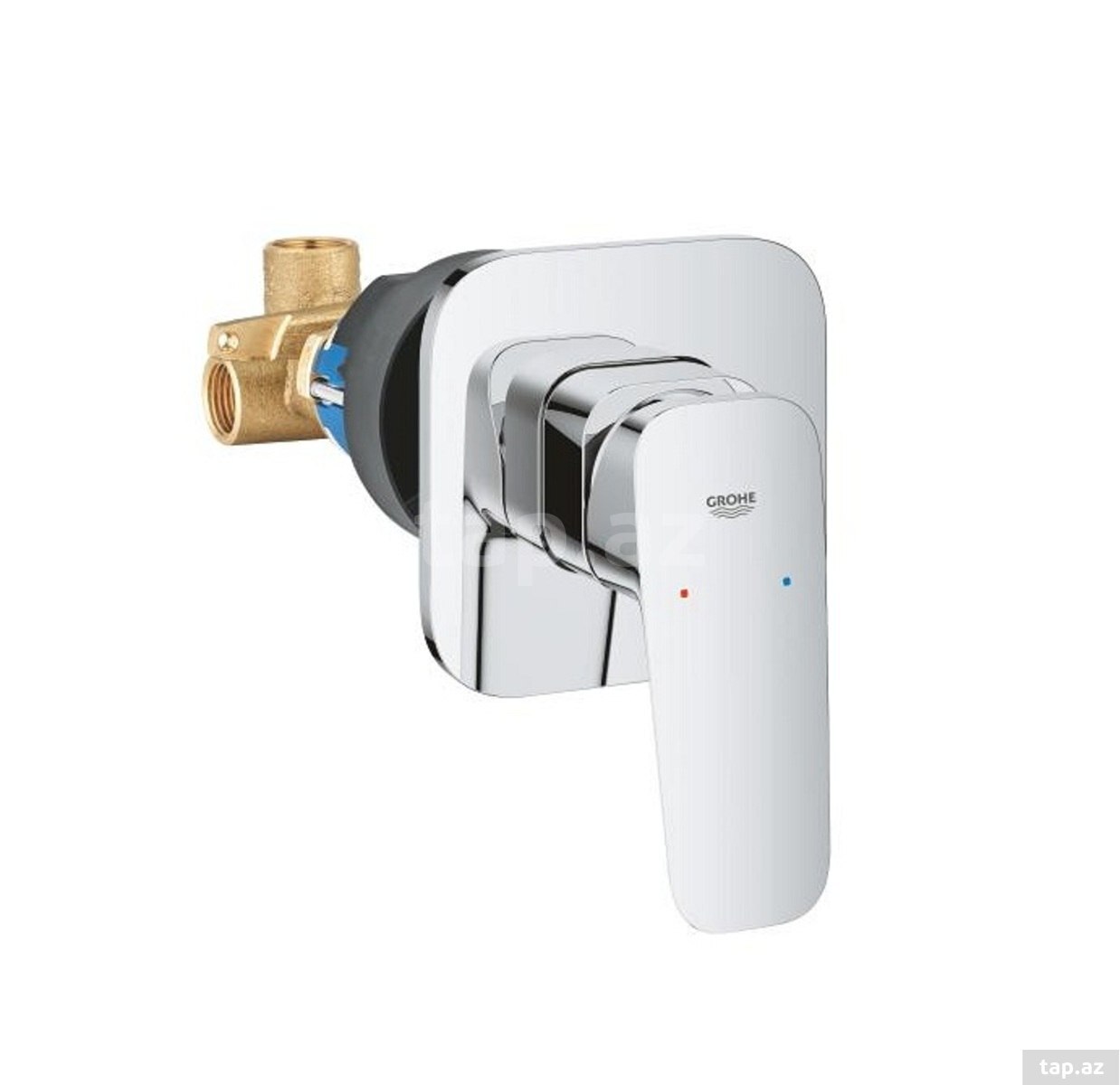 GROHE Cubeo 1017750000 – gizli quraşdırılan təkqollu duş qarışdırıcısı 1/2 — 1