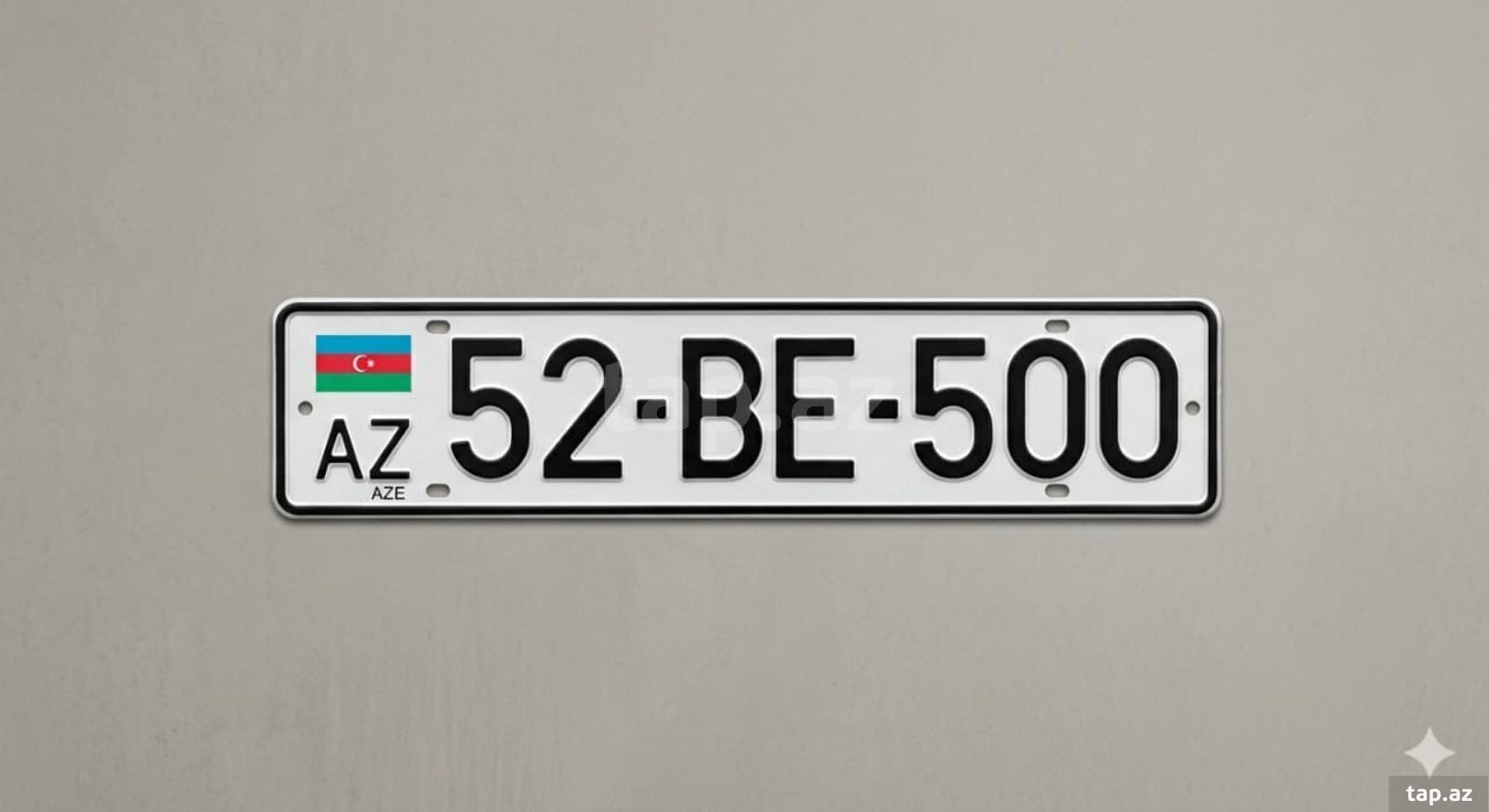 Avtomobil qeydiyyat nişanı - 52-BE-500