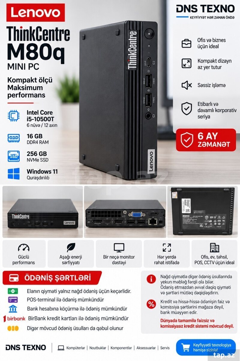 Lenovo ThinkCentre M80q i5-10500T