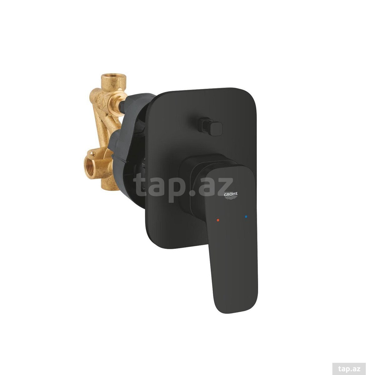 GROHE Cubeo 1017762430 – Gizli vanna/duş qarışdırıcısı, Matte Black — 1