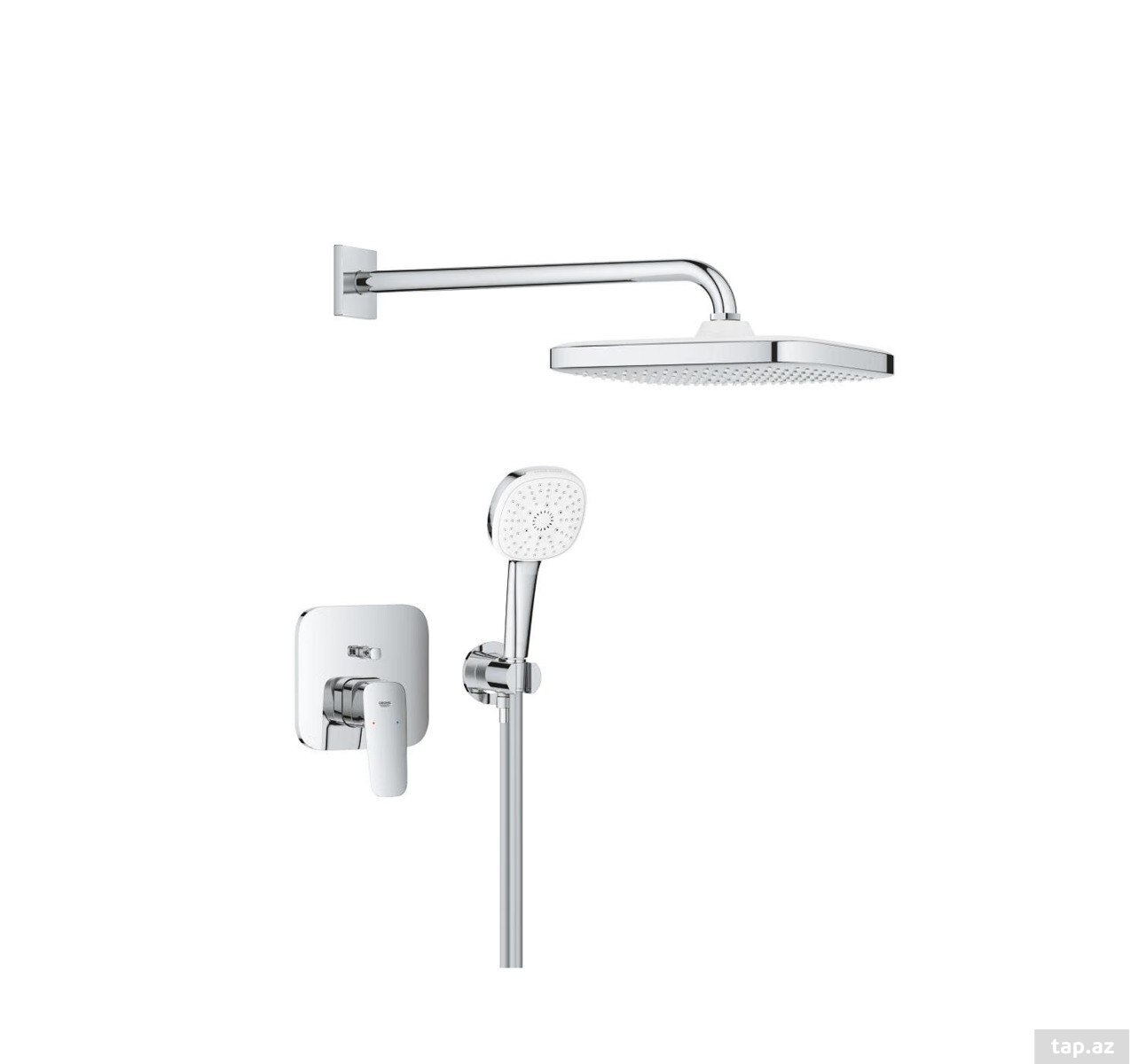 GROHE Cubeo 1053360000 – Gizli quraşdırılan duş sistemi, Tempesta Cube — 1