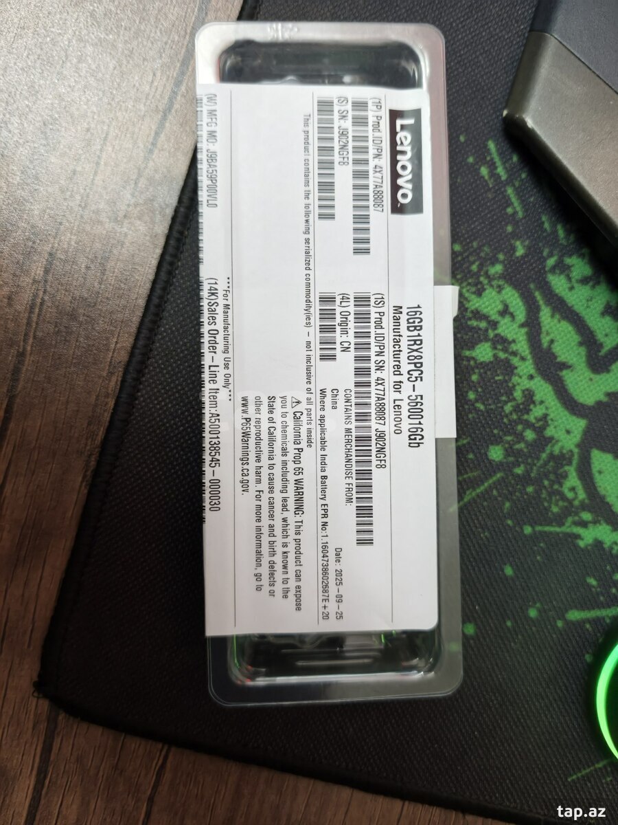 DDR5 16GB 5600 operativ yaddaş