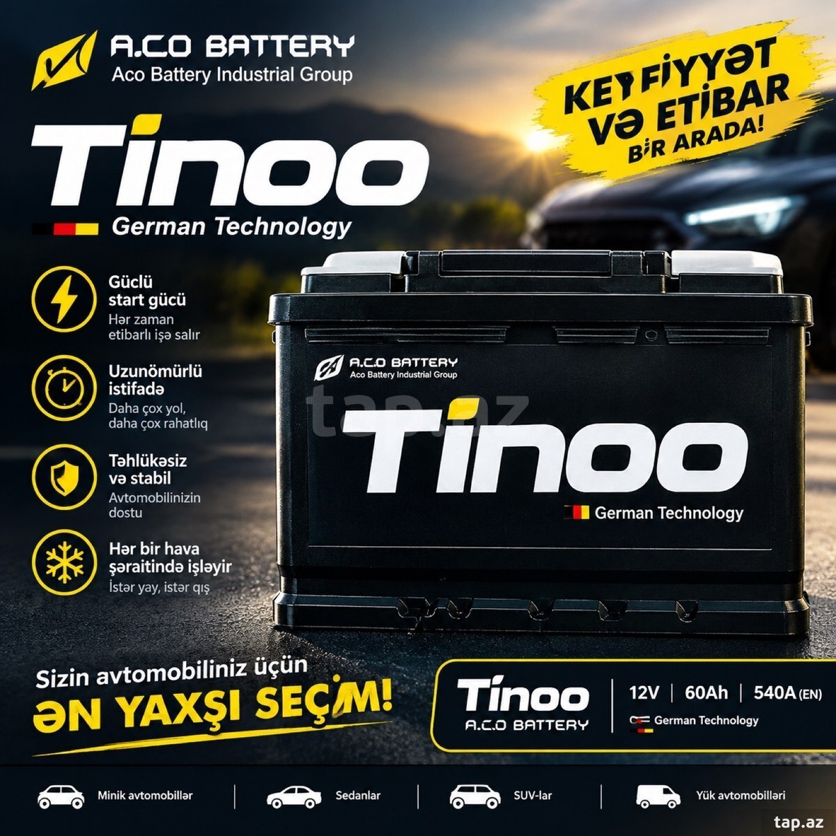 Akkumulyator Tinoo